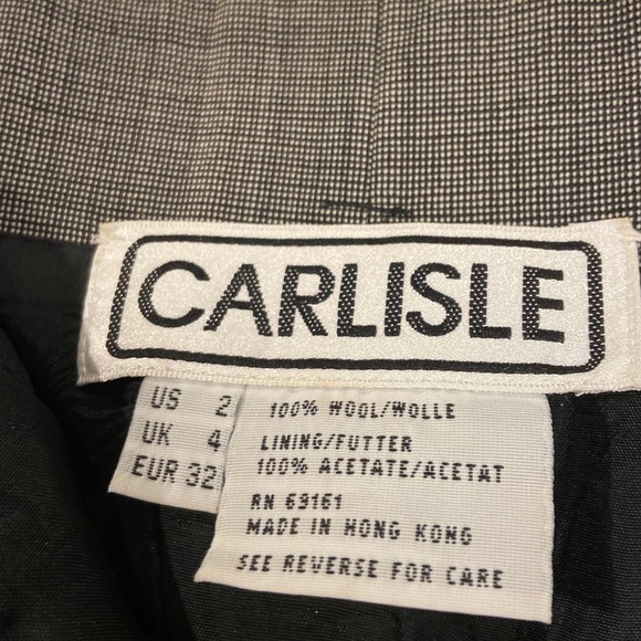 Carlisle Pleated Lined Dress Slacks. Size 2 - Picture 7 of 10